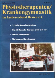Fachzeitschrift Physiotherapeuten im LV Hessen, Dezember 1996
